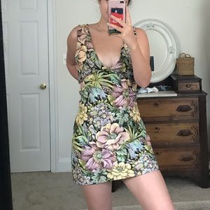 Floral Jacquard Dress (ONLY WORN ONCE)